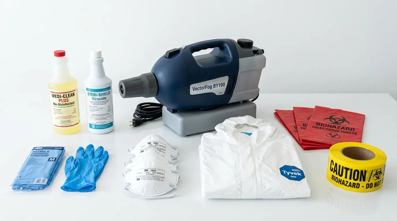 Professional biohazard remediation crew working in Saddlebrooke