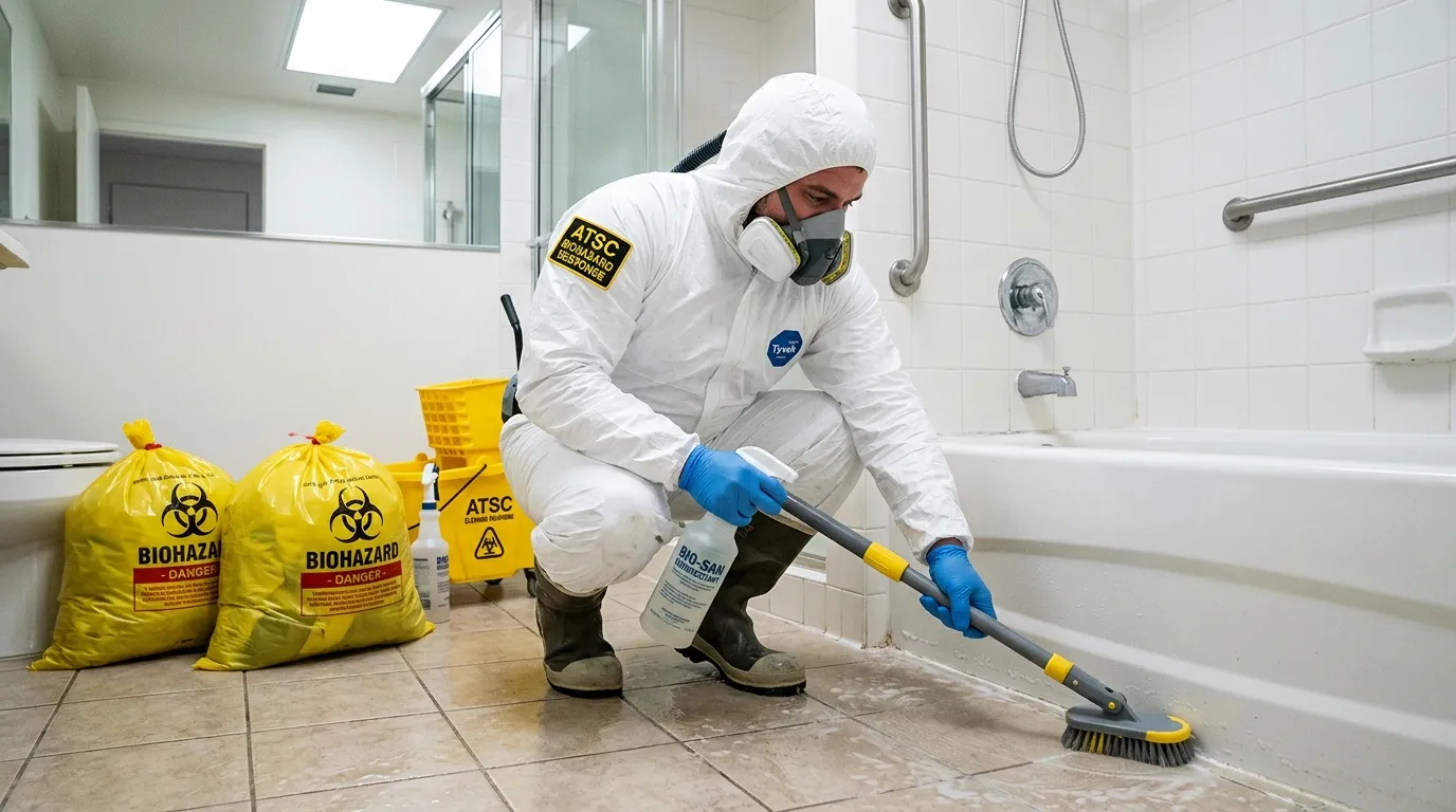 Decontamination equipment deployed for Blood Cleanup in Saddlebrooke